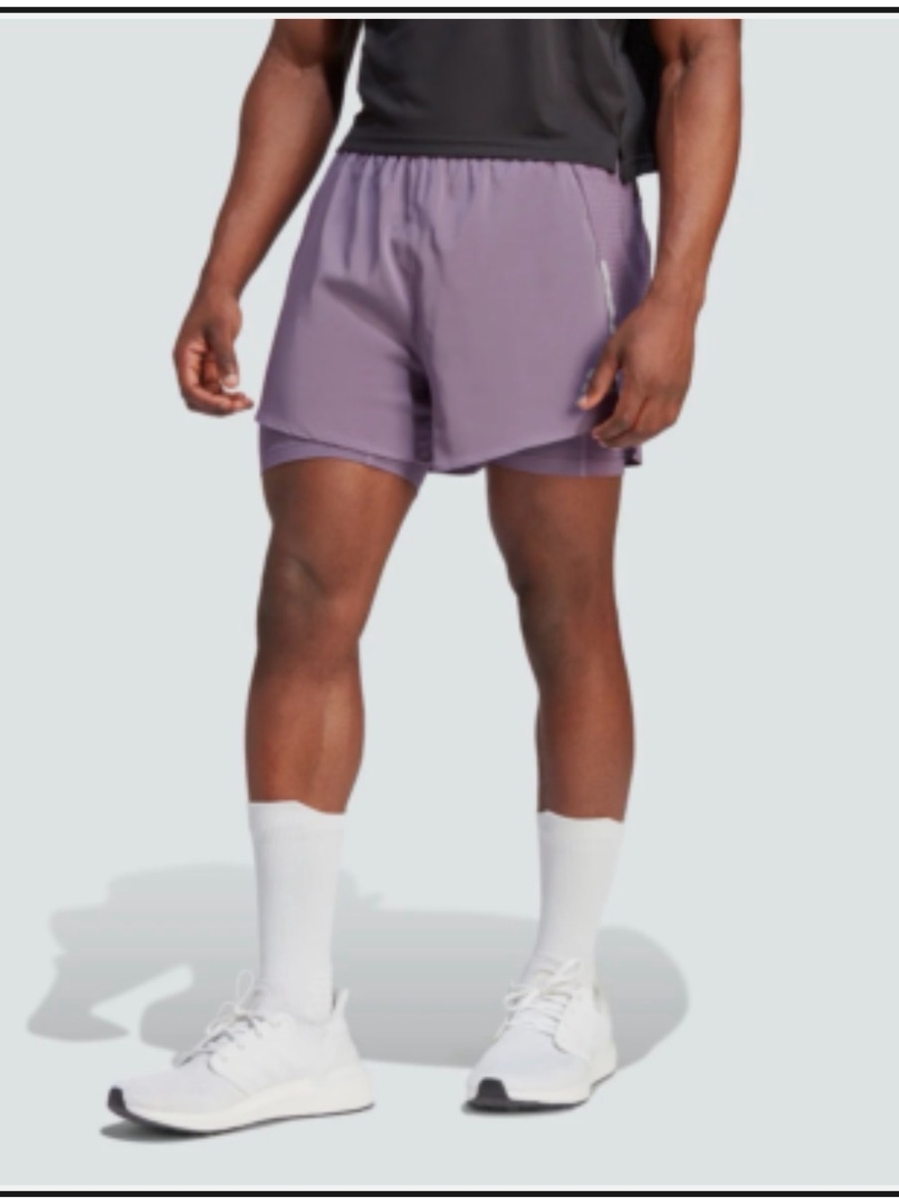 adidas Men's Purple Athletic Running Shorts selling as bundle unisex